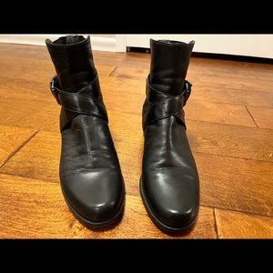 Stuart Weitzman black leather boots